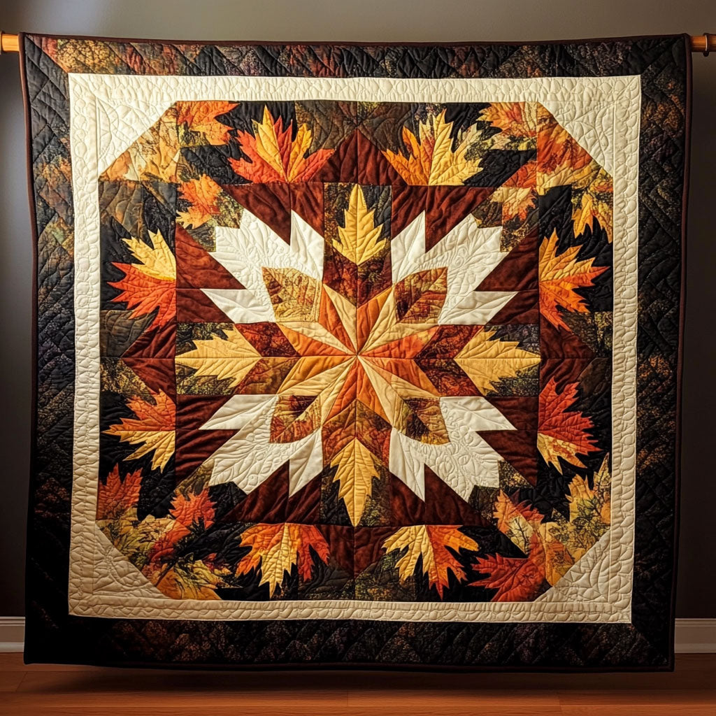 Starburst Leaf Patchwork WY1508054CL Quilt