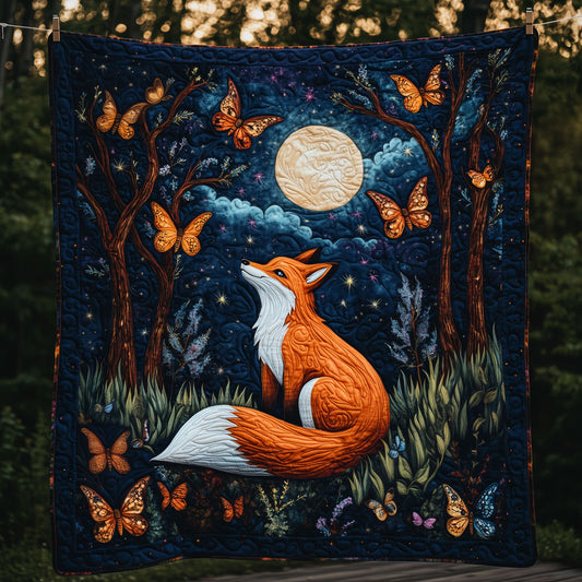 Fox With Butterflies LT2109015CL Quilt