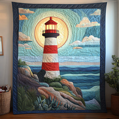 Sunlit Lighthouse CW1301120CL Quilt