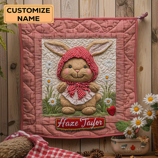 Picnic Bunny WN1807079CL Personalized Baby Quilt