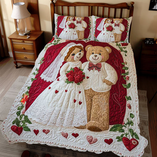 Couple Marriage Bear WP1812032CL Duvet Cover Set