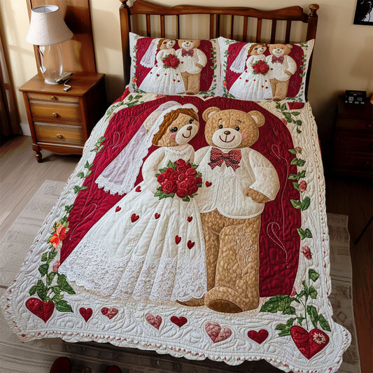 Couple Marriage Bear WP1812032CL Duvet Cover Set