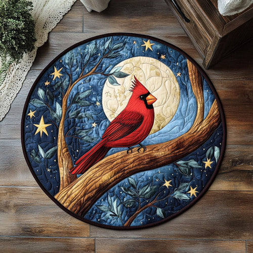 Cardinal Moon WX2605010CL Quilted Round Mat