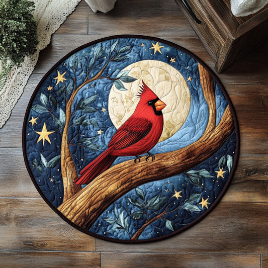 Cardinal Moon WX2605010CL Quilted Round Mat