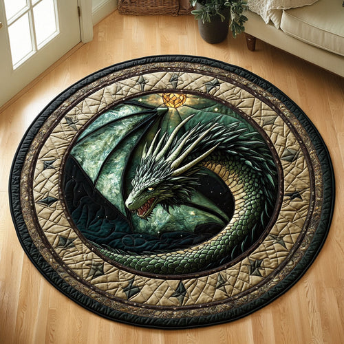 Charming Dragon CW1301128CL Quilted Round Mat