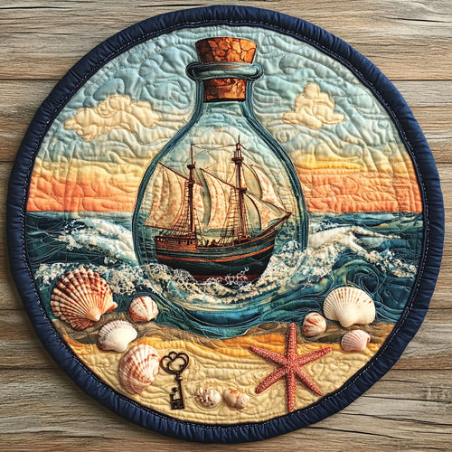 Ocean Treasure CW2904040CL Quilted Round Mat