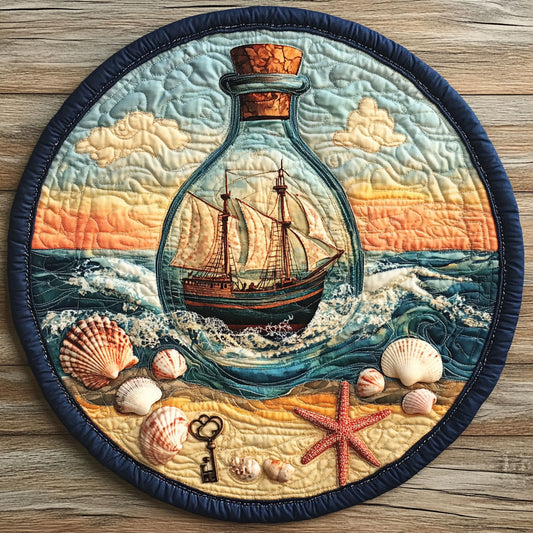 Ocean Treasure CW2904040CL Quilted Round Mat