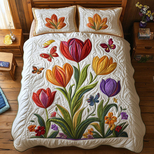 Beautiful Tulip Garden WY1402014CL Duvet Cover Set