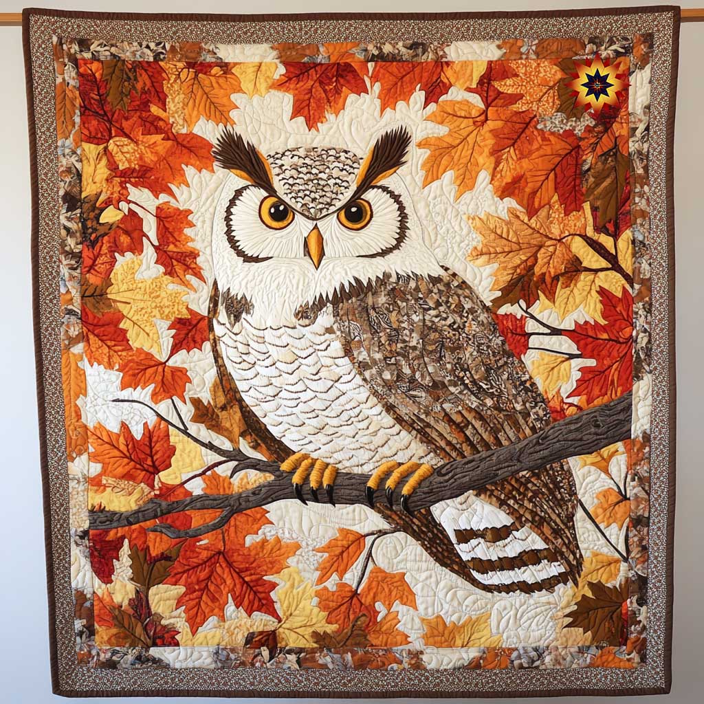 Legend Autumn Owl WP1012019CL Quilt