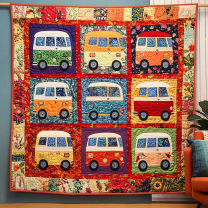 Vintage Camper Van WJ0912033CL Quilt