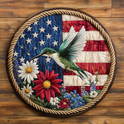 Hummingbird Skydance WN1306041CL Quilted Round Mat