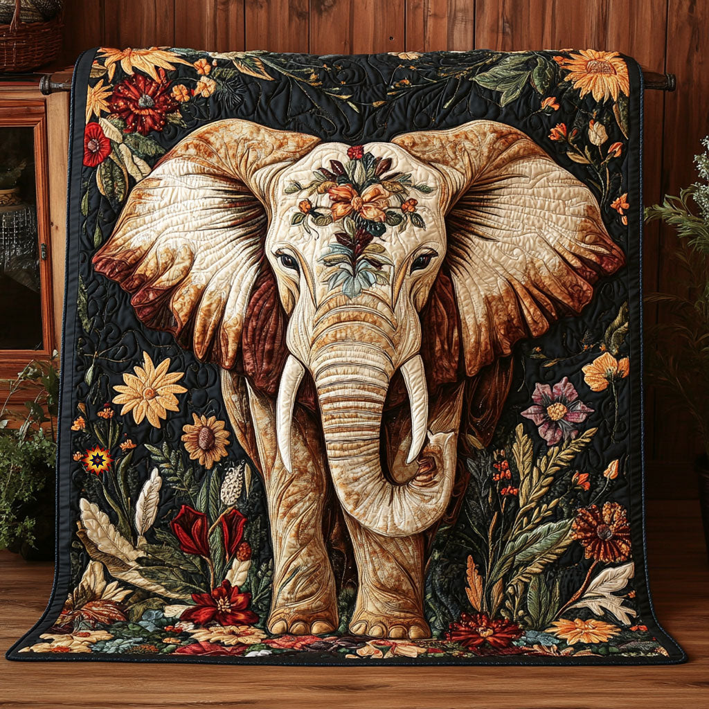 Flower Elephant WJ0811013CL Quilt