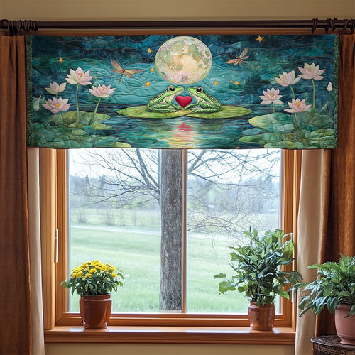 Froggy Moon Love WY0805002CL Quilted Valance