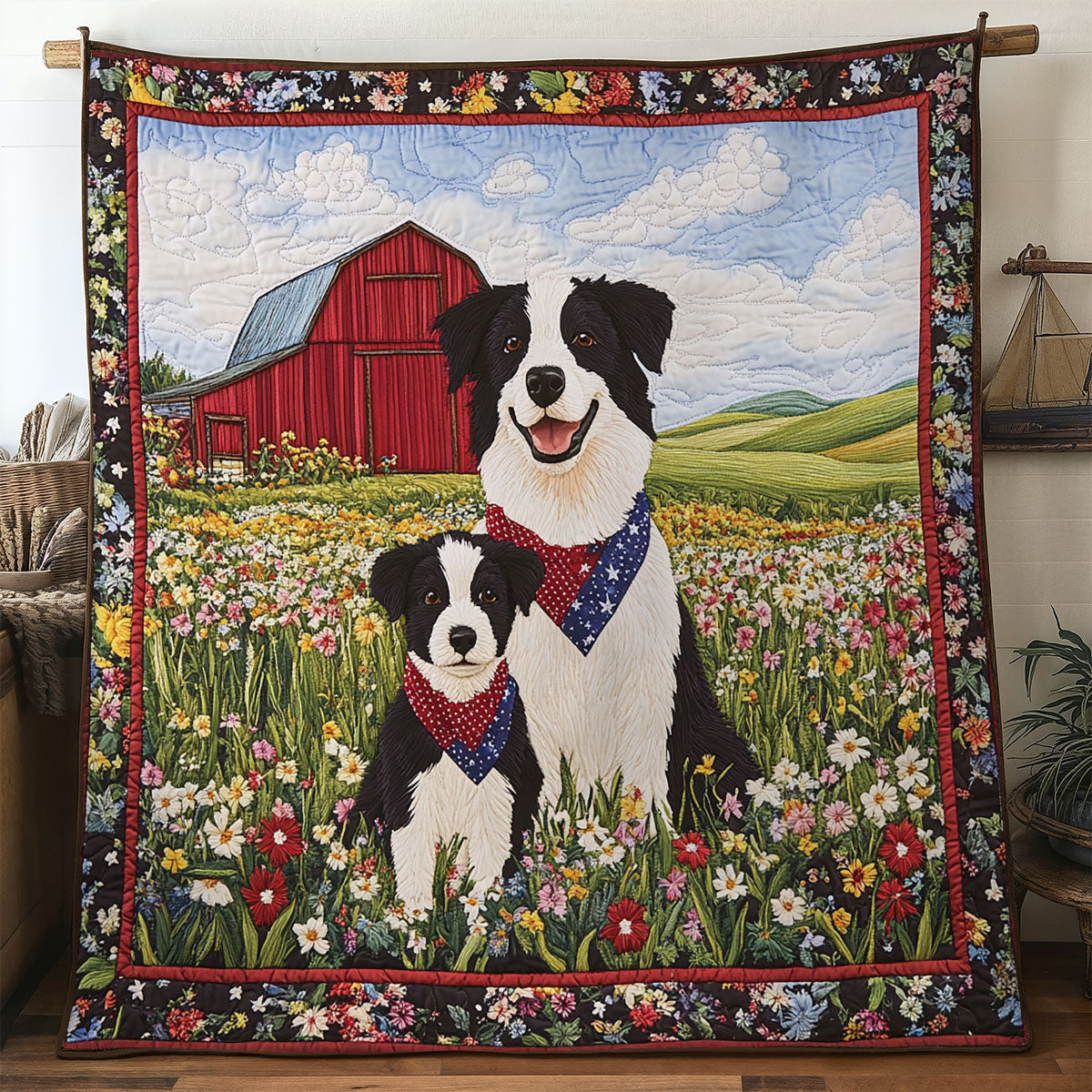 Border Collie Daydream WN2807019CL Quilt