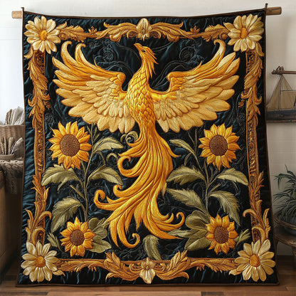 Golden Phoenix Flight WN2107013CL Quilt