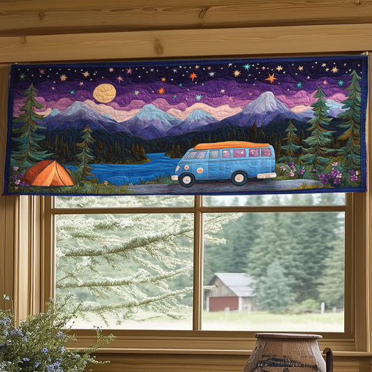 Boho Camp Dream WY1407002CL Quilted Valance
