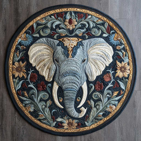 Young Elephant CQ0605009CL Quilted Round Mat
