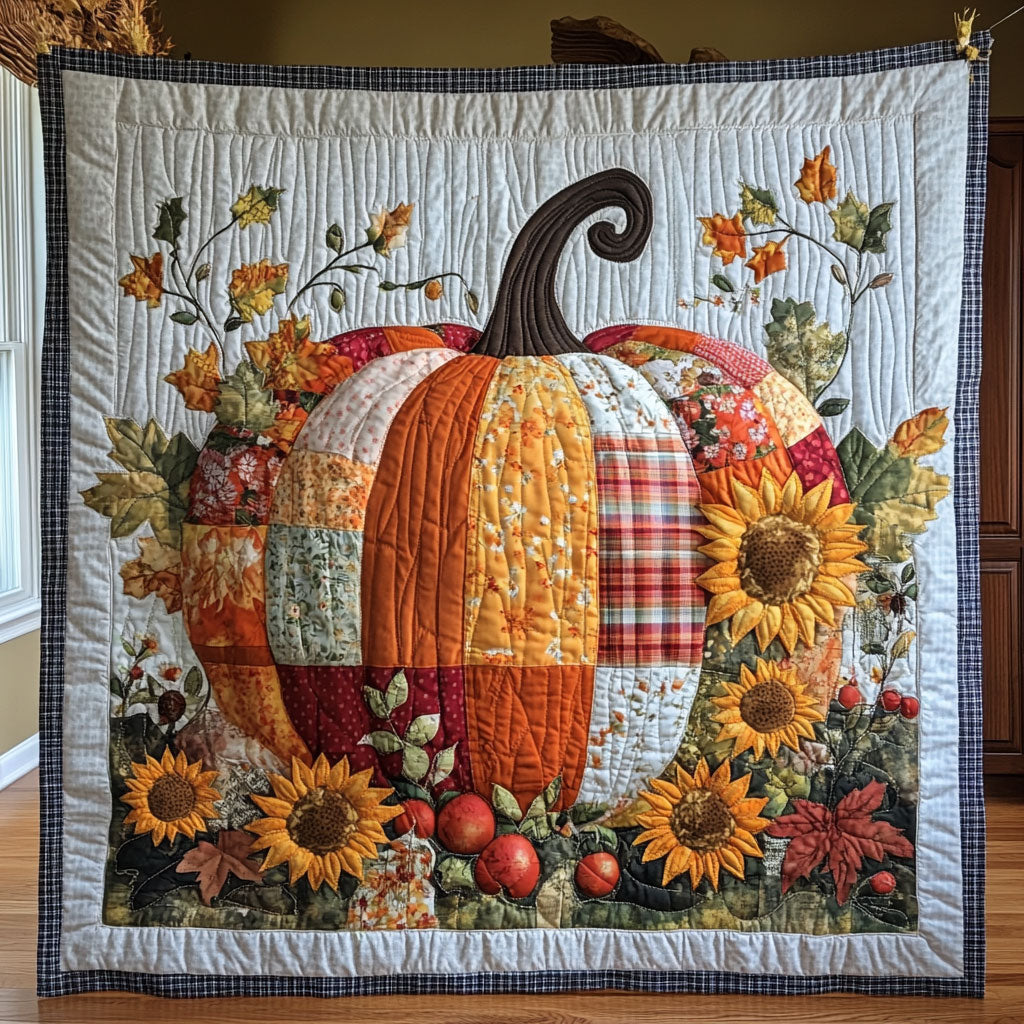 Patchwork Pumpkin CW0107038CL Quilt