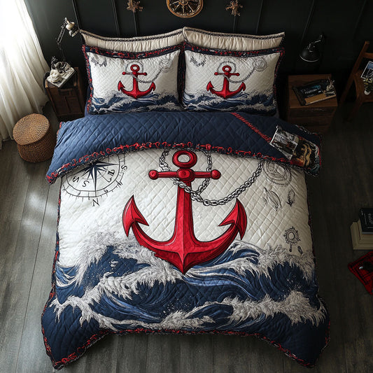 Nautical Anchor WN2308067CL Duvet Cover Set
