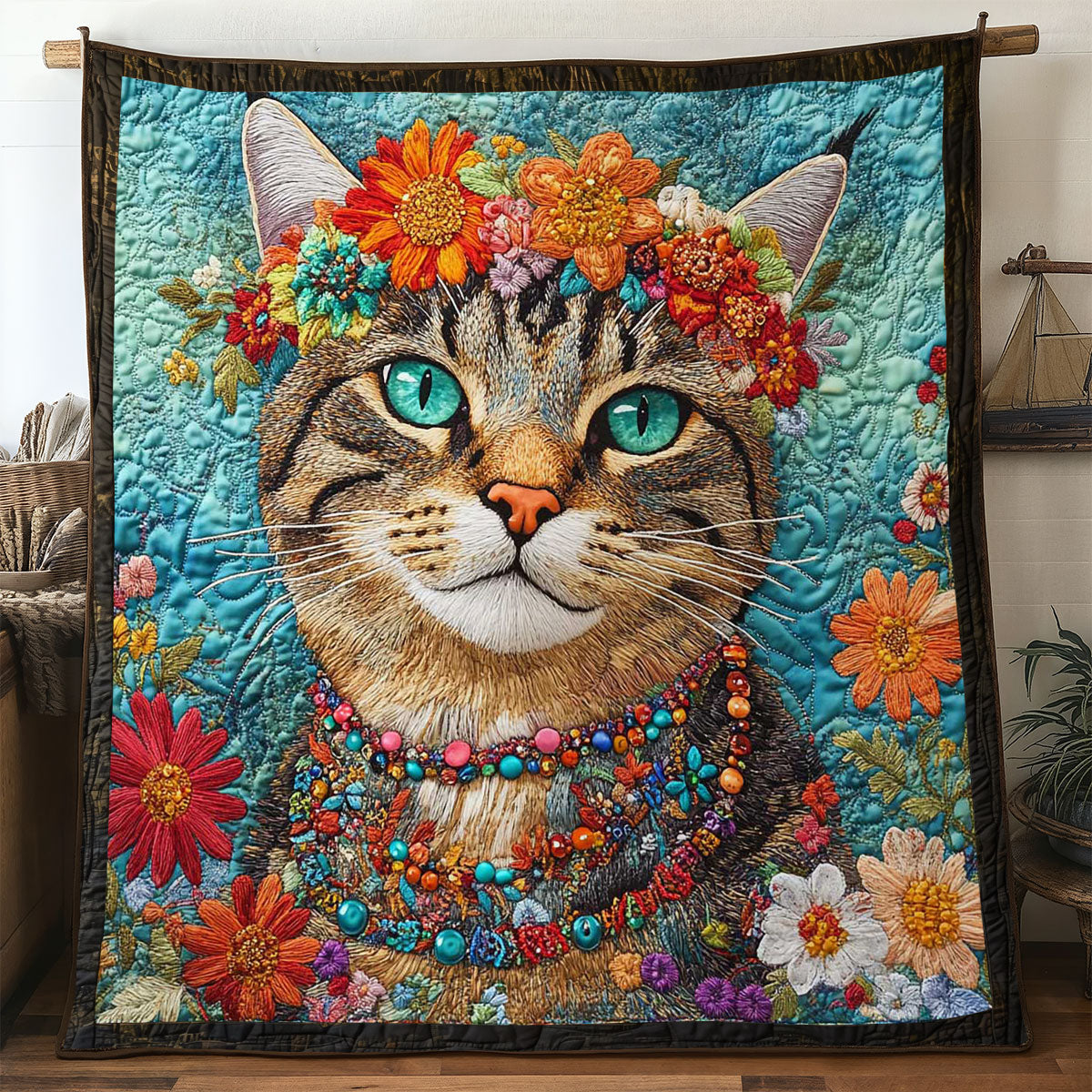 Meadow Cat WN1005096CL Quilt