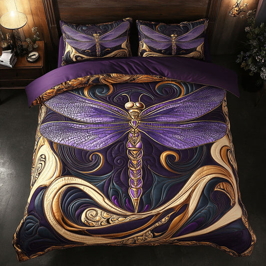 Mystic Purple Dragonfly WY2402032CL Duvet Cover Set