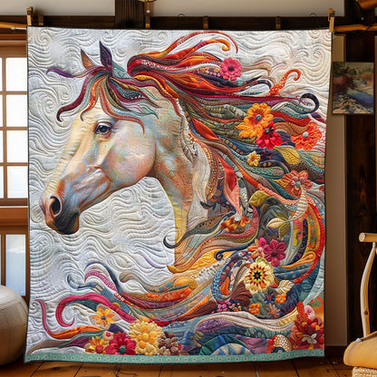 Flower Horse WJ0712017CL Quilt