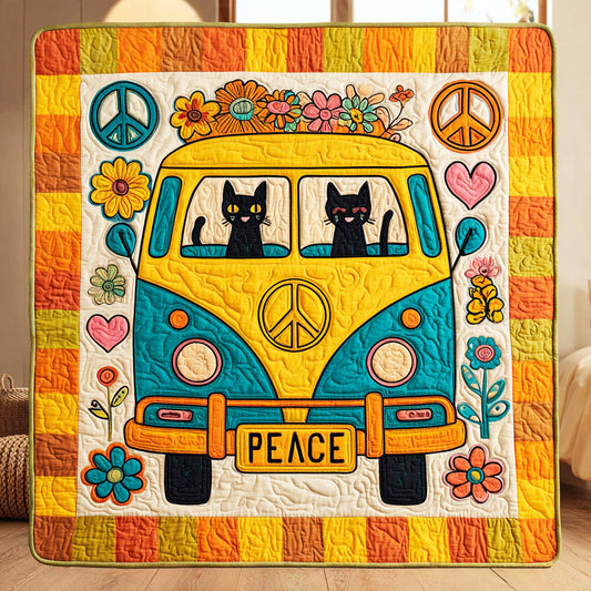 Cat Hippie CW1411001CL Quilt