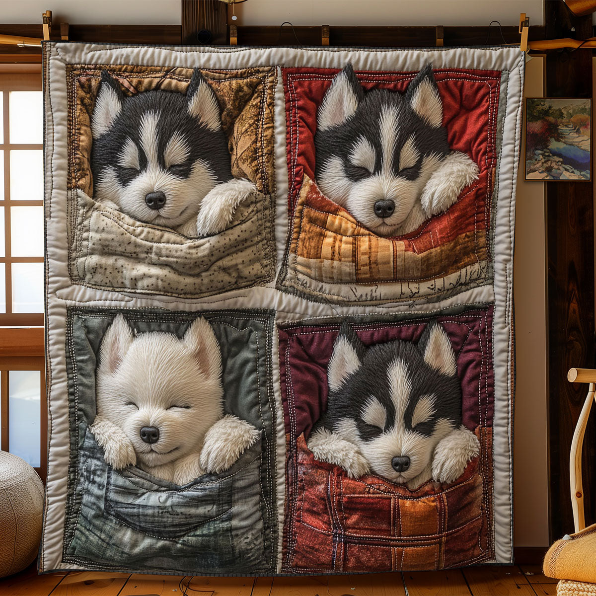 Husky Nest CP0512127CL Quilt