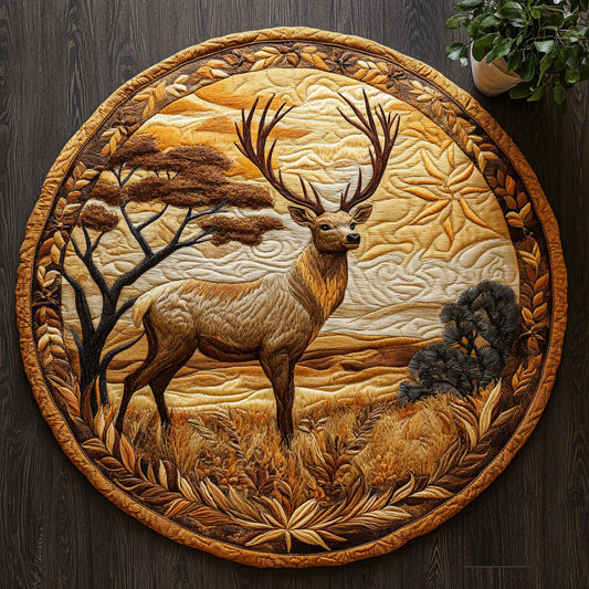 Sunset Forest CM1205007CL Quilted Round Mat