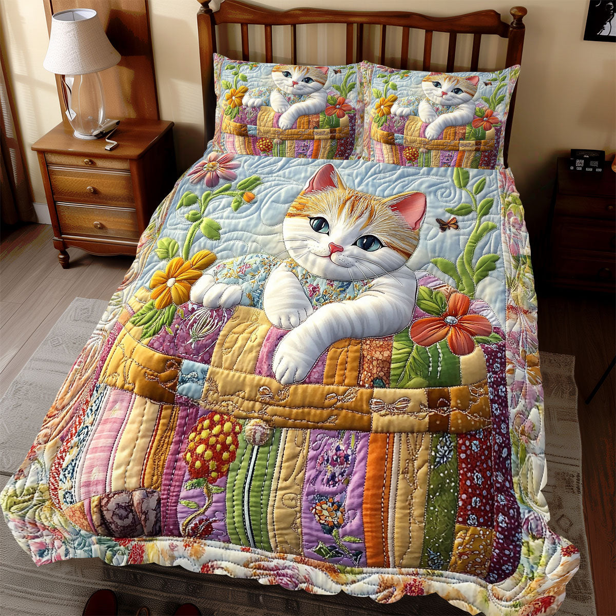 Cat Cute WX0412054CL Duvet Cover Set