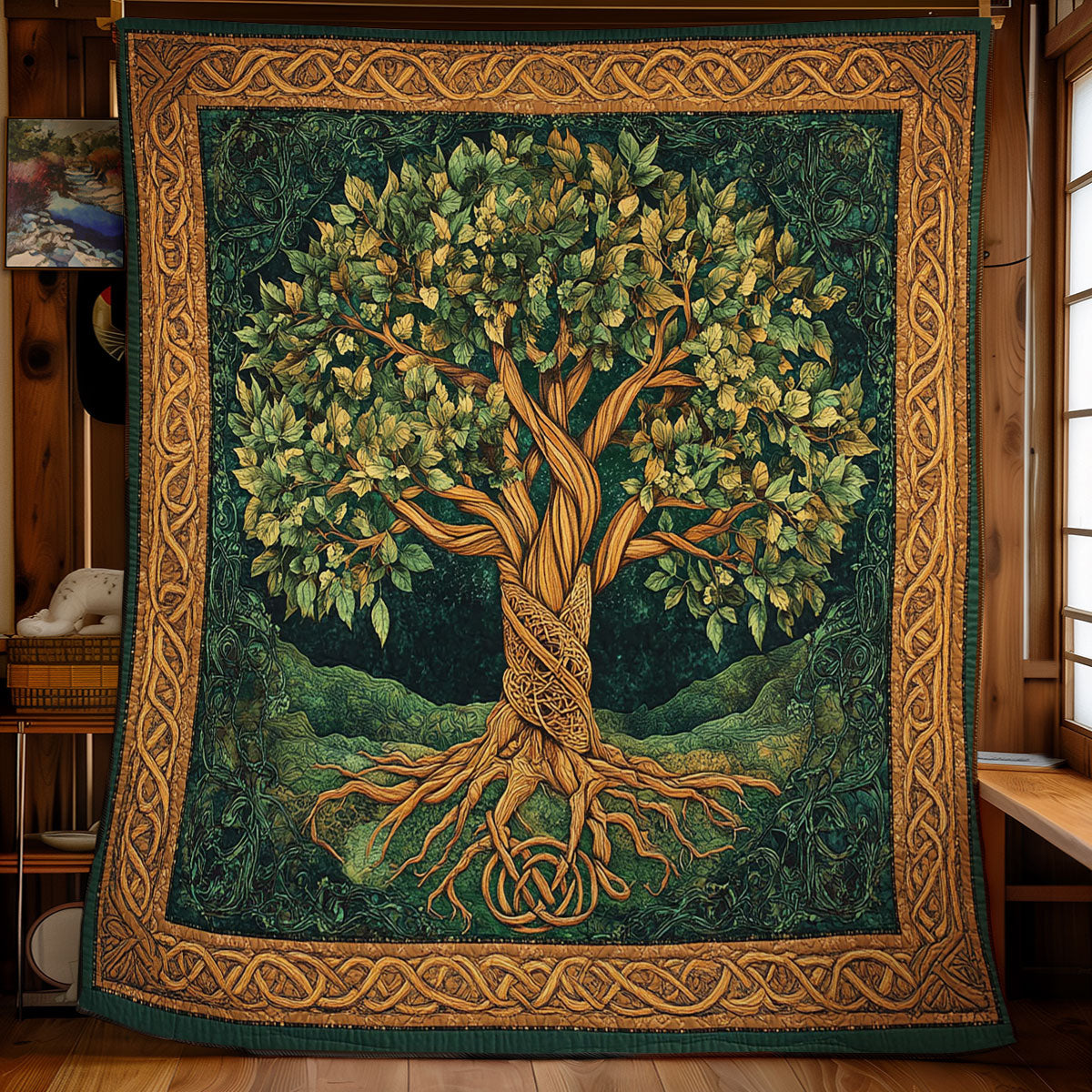 Old Tree Of Life WY2001093CL Quilt
