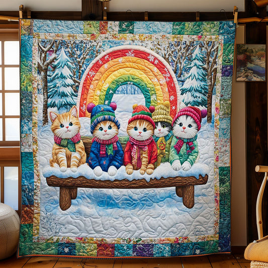 Rainbow Cats WN2512026CL Quilt