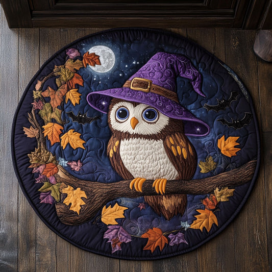 Majestic Owl CW1707031CL Quilted Round Mat