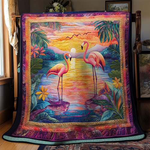 Flamingo Love WT0801003CL Quilt