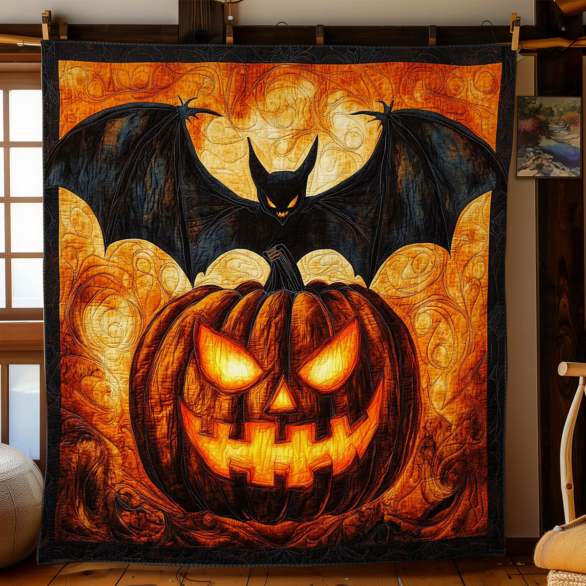 Halloween Cackle WN2307019CL Quilt