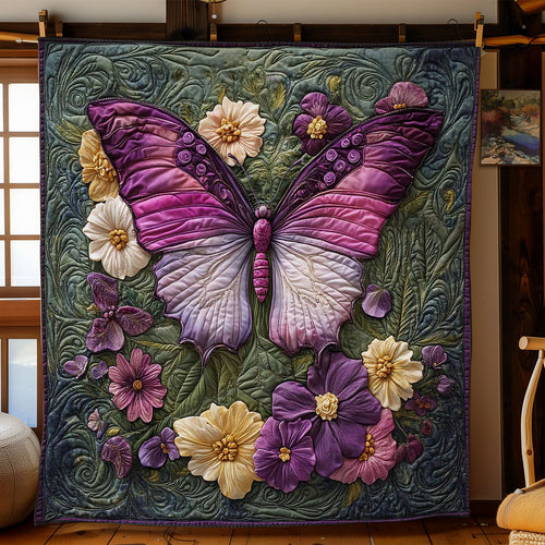 Butterfly And Lavender Dance WN0601071CL Quilt