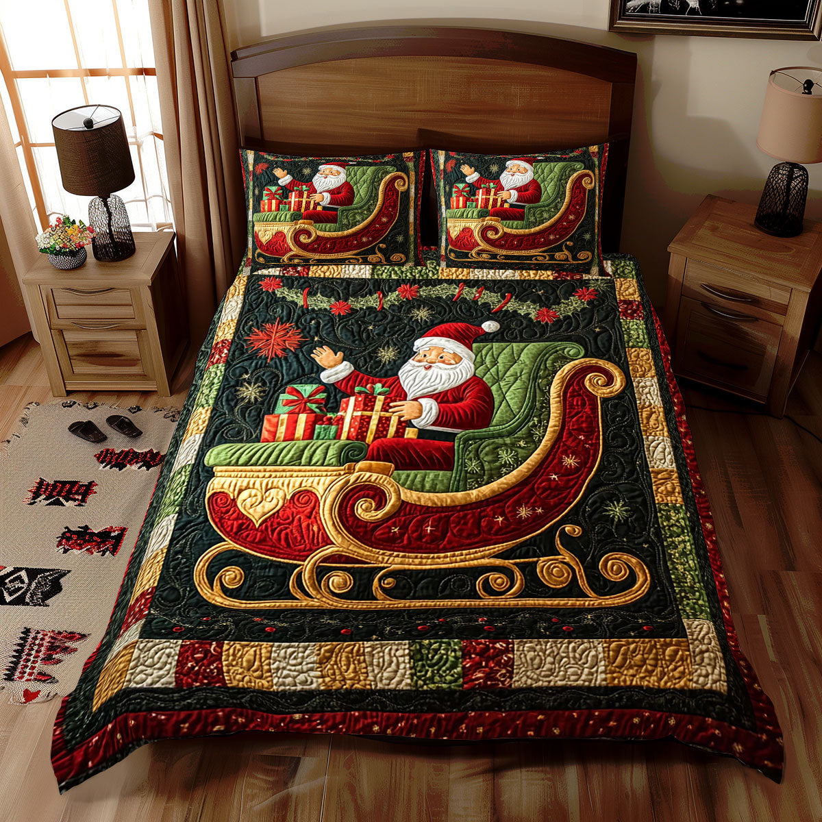 Christmas Santa Clause WJ2711036CL Duvet Cover Set