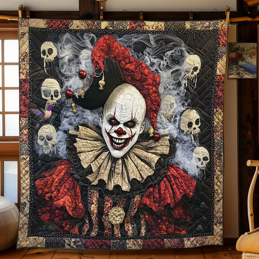 Haunting Clown Skulls WN0712025CL Quilt