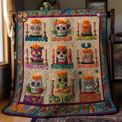 Colorful Skull Magic WN2811033CL Quilt