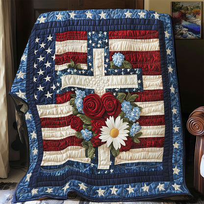 Faith and Freedom Cross WX1306013CL Quilt