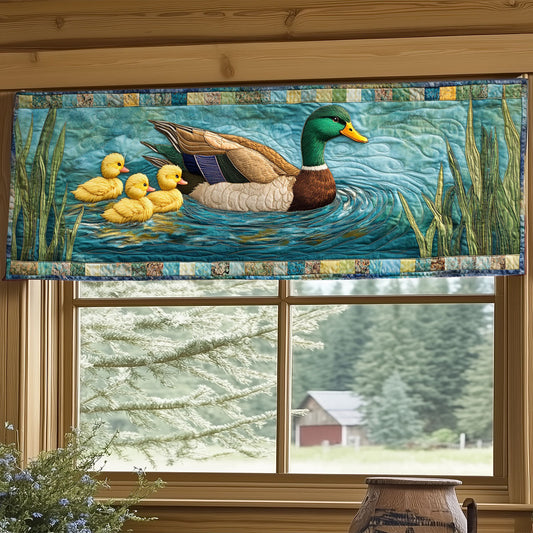 Mallard Duck WJ2904021CL Quilted Valance