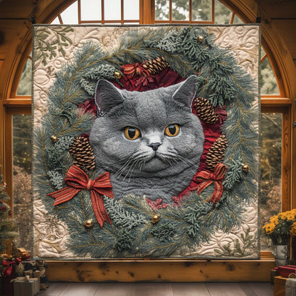 Snowy Cat Friends CW0811062CL Quilt