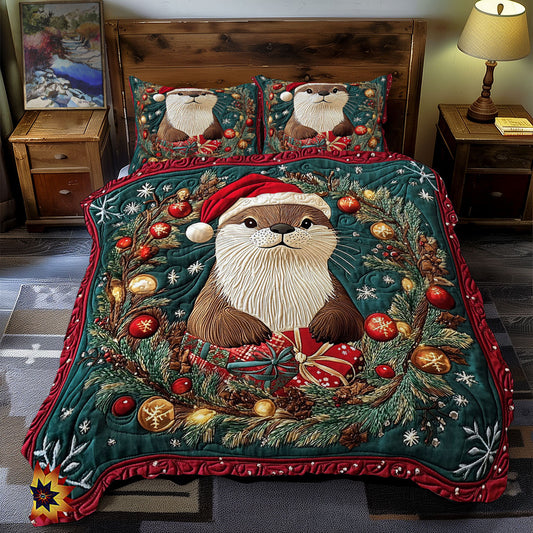 Santa Otter WY2911091CL Duvet Cover Set