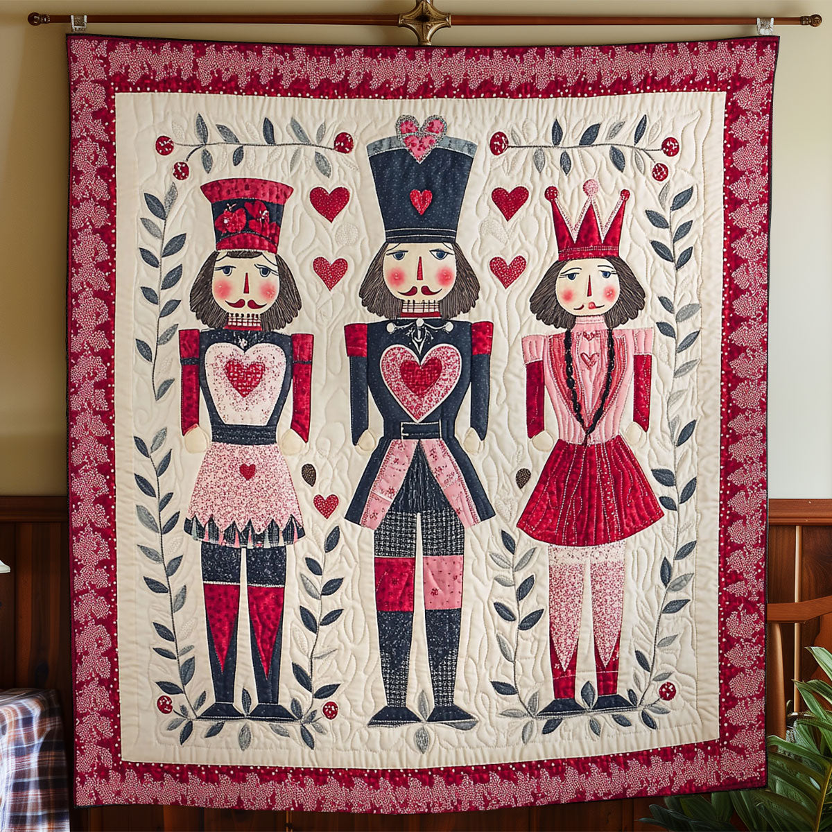 Heart Nutcracker WY3112018CL Quilt