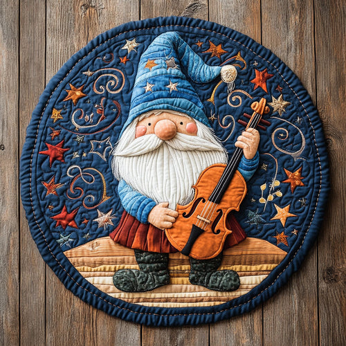 Gnome Melody CP3006027CL Quilted Round Mat