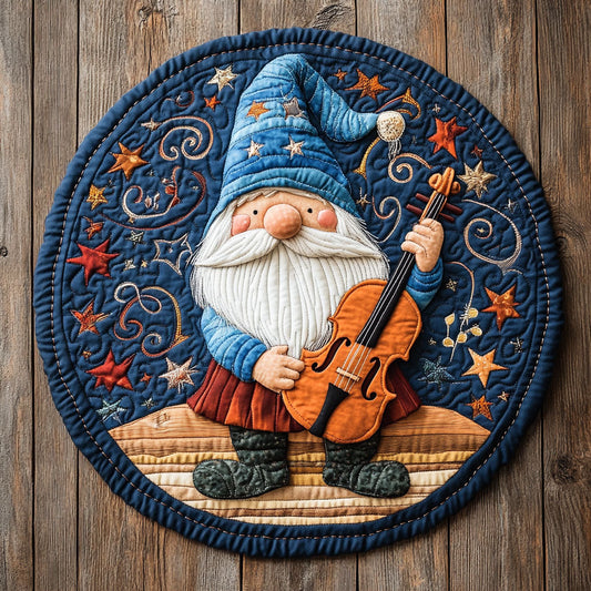 Gnome Melody CP3006027CL Quilted Round Mat