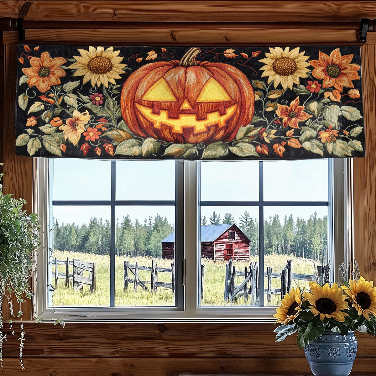 Halloween Curse WN2307020CL Quilted Valance