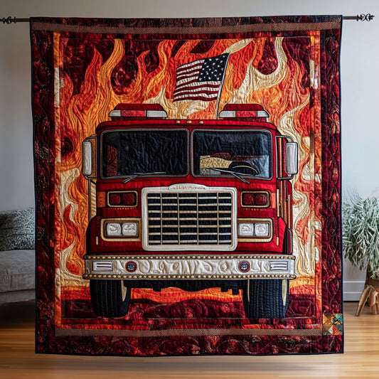 Firefighter Into The Fight WU2310022CL Quilt