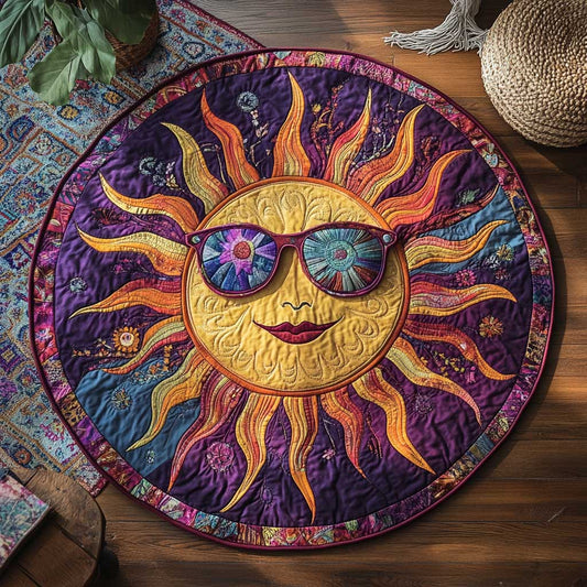 Peaceful Hippie WN2103100CL Quilted Round Mat