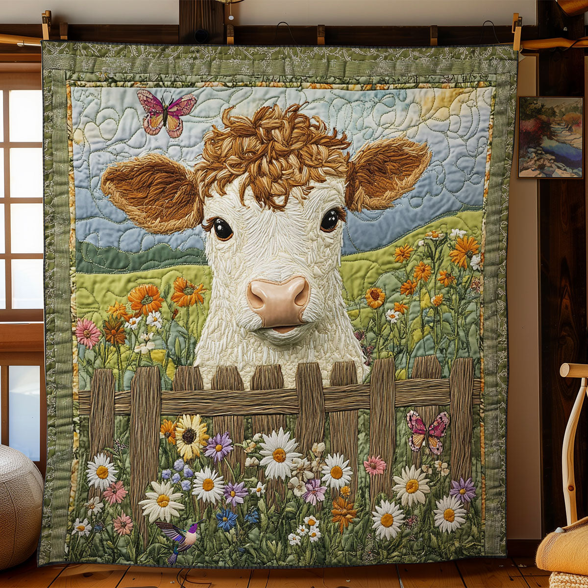 Baby Cow In Highland WY2512001CL Quilt